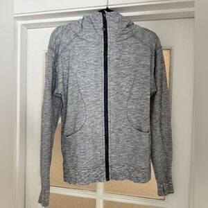 lululemon athletica Light Heather Gray Full-Zip Hoodie